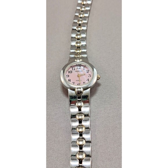 Ladies Watch-It Silver Tone Link Bracelet Analog Watch MLN3038 7" New Battery - Picture 7 of 14